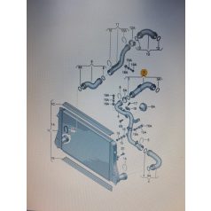 Skoda Octavia-Superb 1,9 Pdtdi turbócső /intercooler cső/